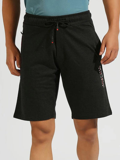 Zip Pocket Charcoal Black Shorts