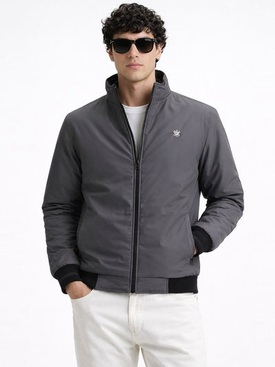 Dark Grey Bomber Jacket