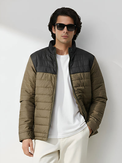 Olive Lightweight Puffer Jacket