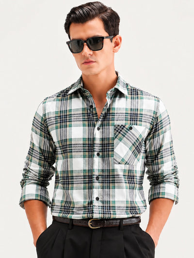 Olive Checkered Shirt