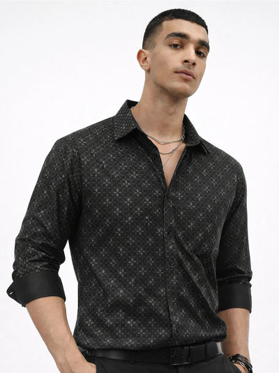 Black Printed Shirt