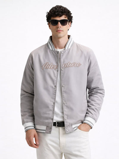 Grey Varsity Adventure Jacket