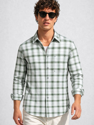 Olive Checkered Shirt