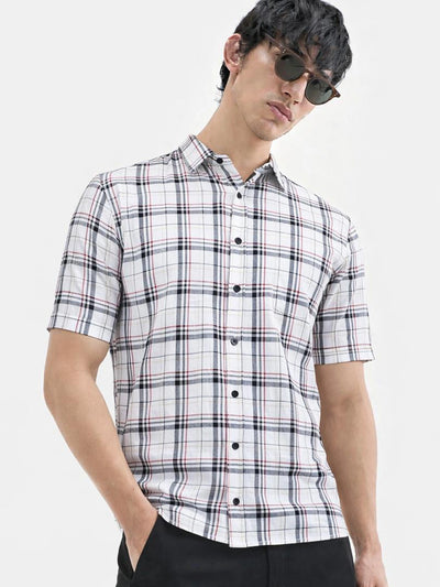 White Checkered Shirt