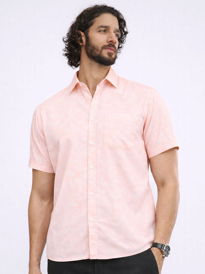 Peach Printed Shirt