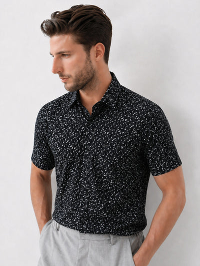 Black Printed Shirt