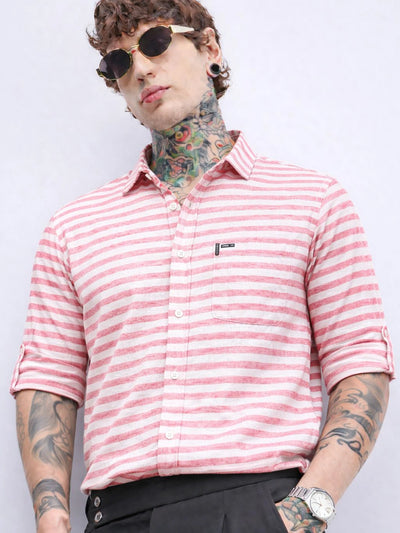 Red White Striped Shirt