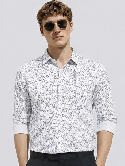 Navy Printed Shirt