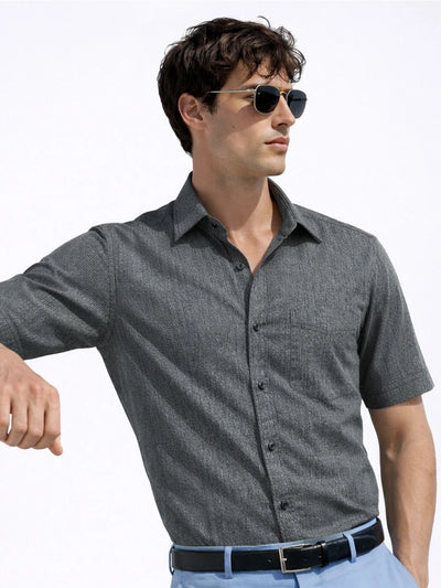 Dark Olive Printed Shirt