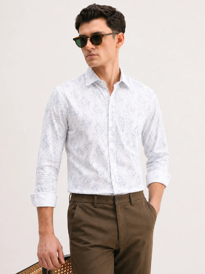 White Printed Shirt