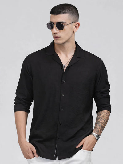 Black Solid Shirt