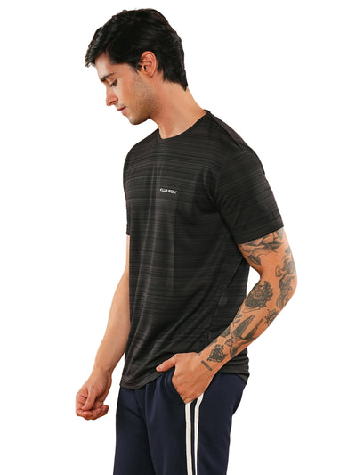 Stripe Code Black T-Shirt