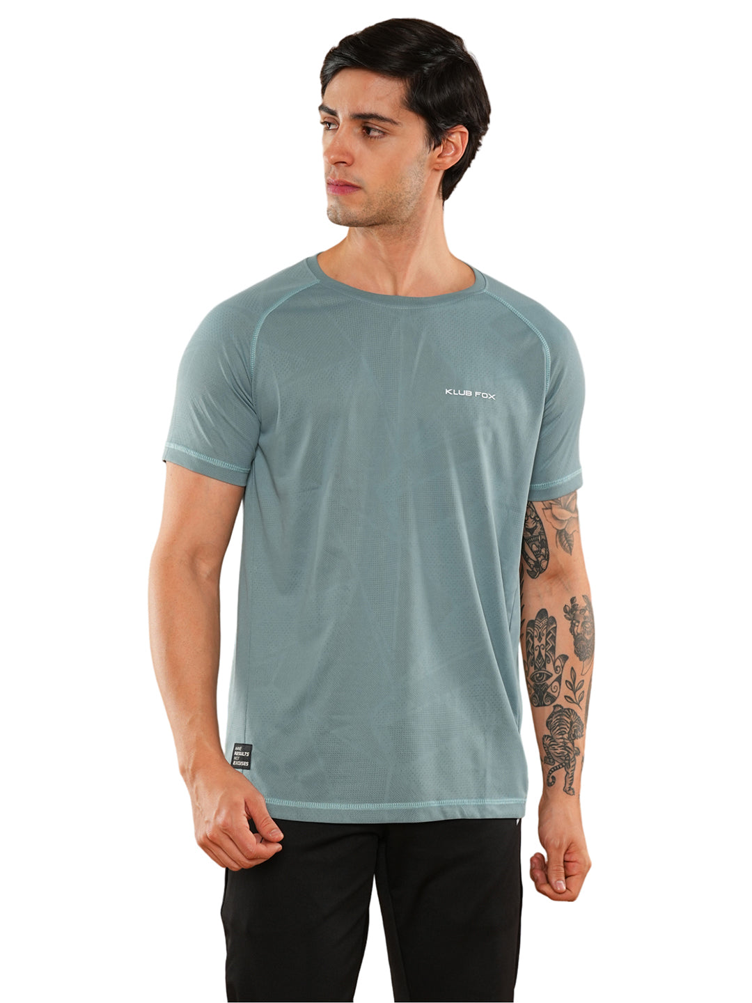 Airforce Solid Round Regular H/S T-Shirt