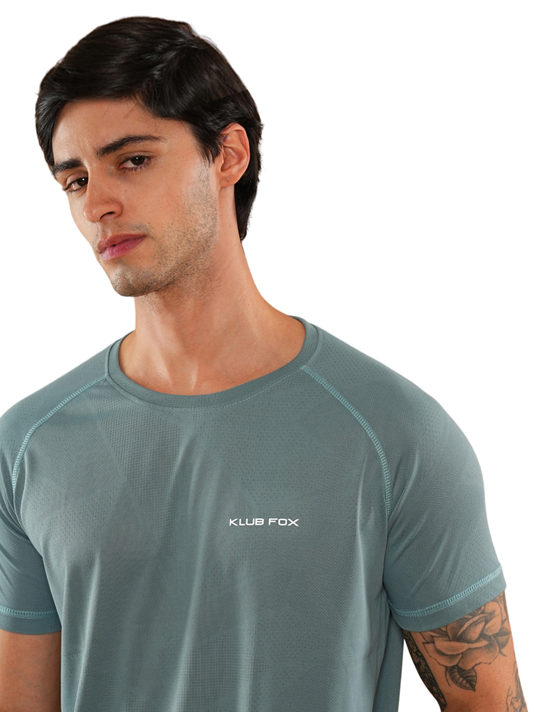 Airforce Solid Round Regular H/S T-Shirt