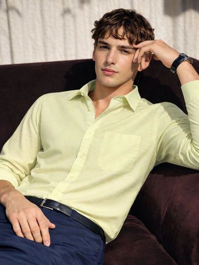 Green Solid Shirt