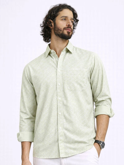 Green Printed Shirt