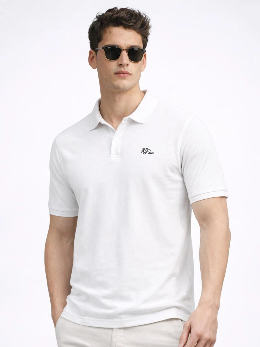 Aero Polo White T-Shirt