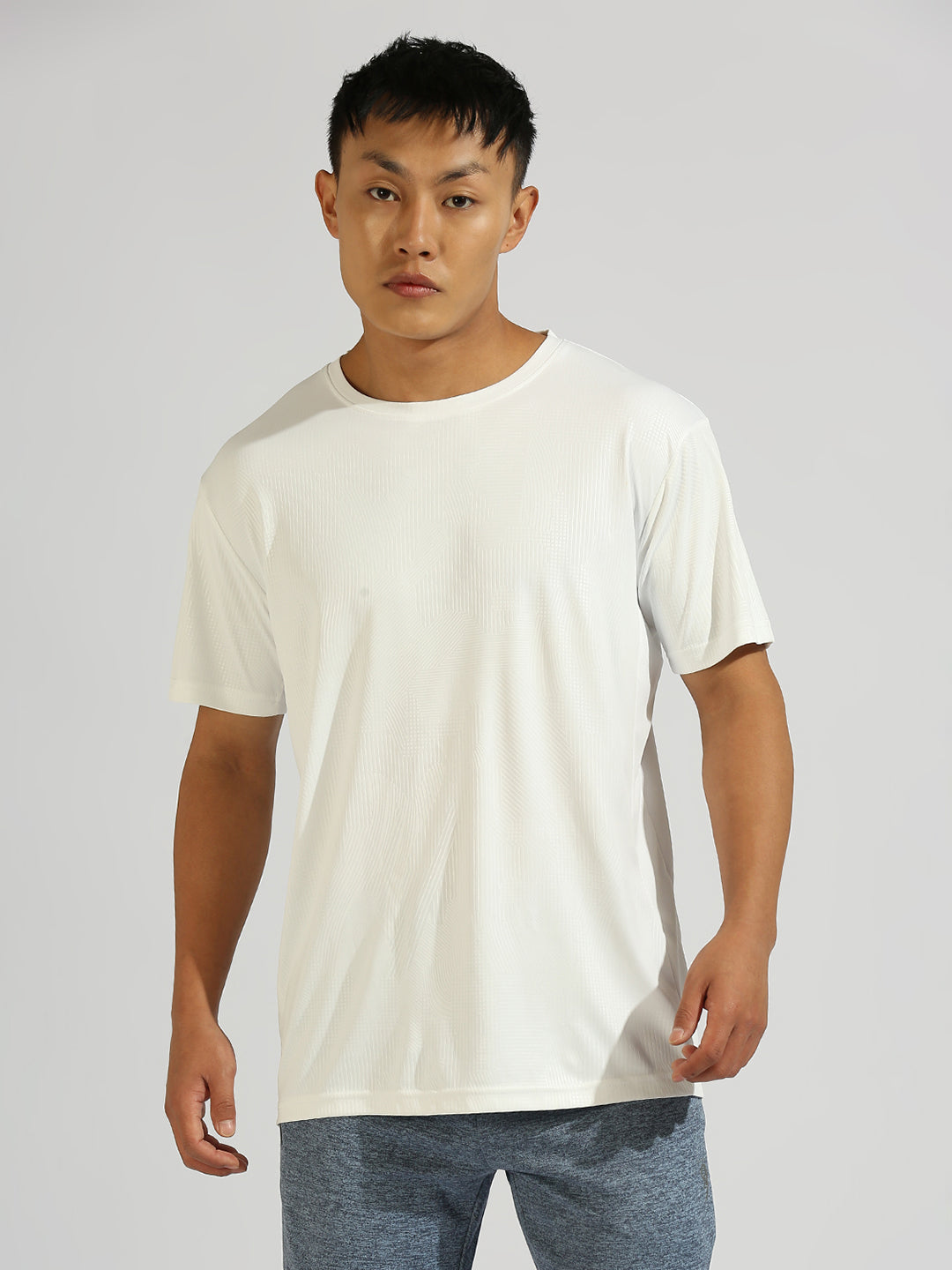 White Solid Regular Fit Half Sleeve T-Shirt