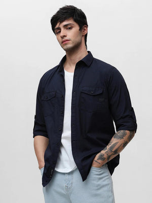 Navy Solid Shirt