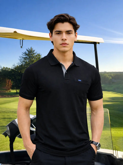 505 Cult Black Polo T-Shirt