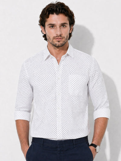 White Printed Shirt
