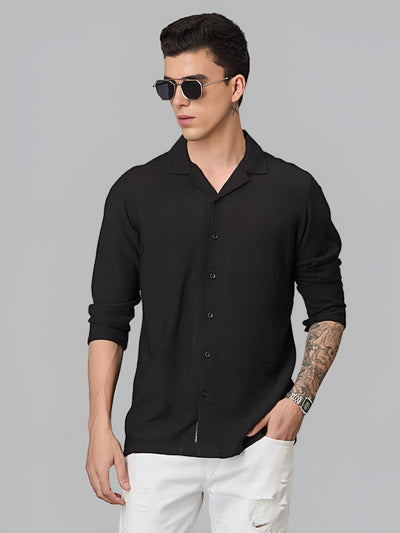 Black Solid Shirt