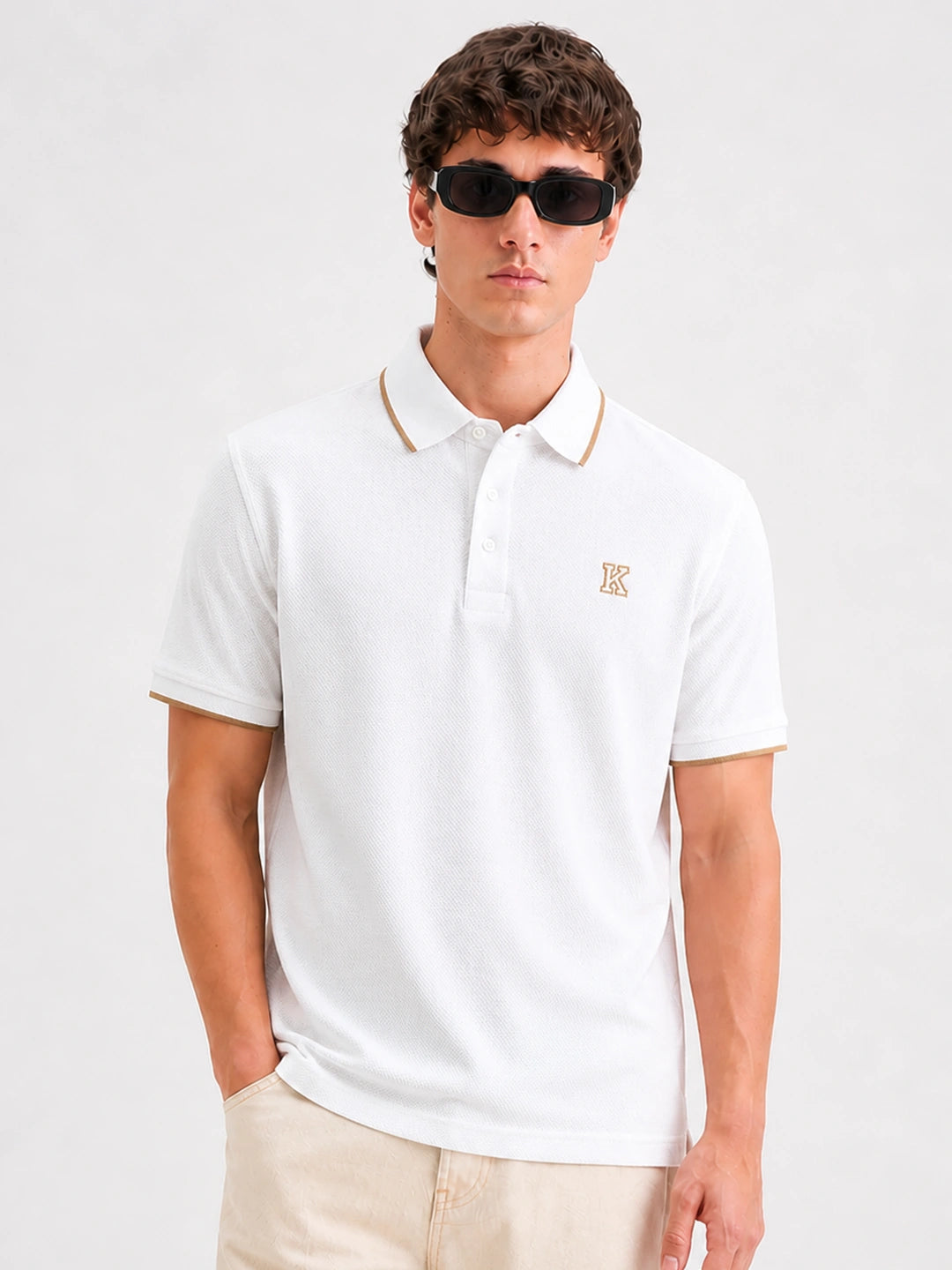 Off White Polo T-Shirt