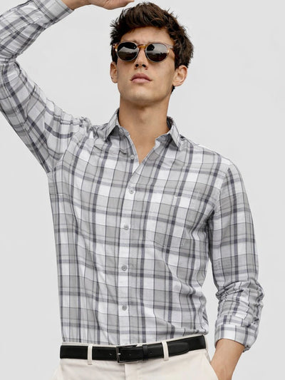 Grey Checkered Shirt