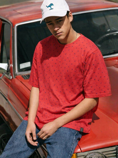 Coral Red Crew T-Shirt