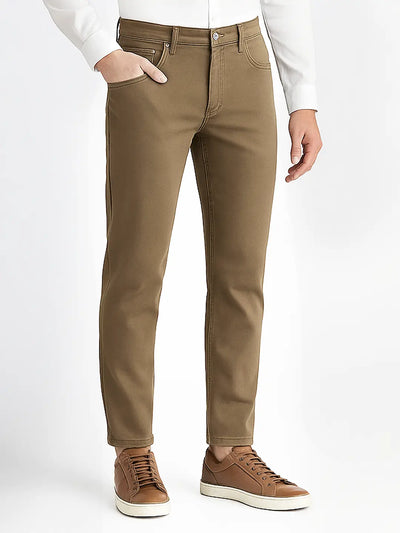 Stretchable Beige Skinny Fit Jeans