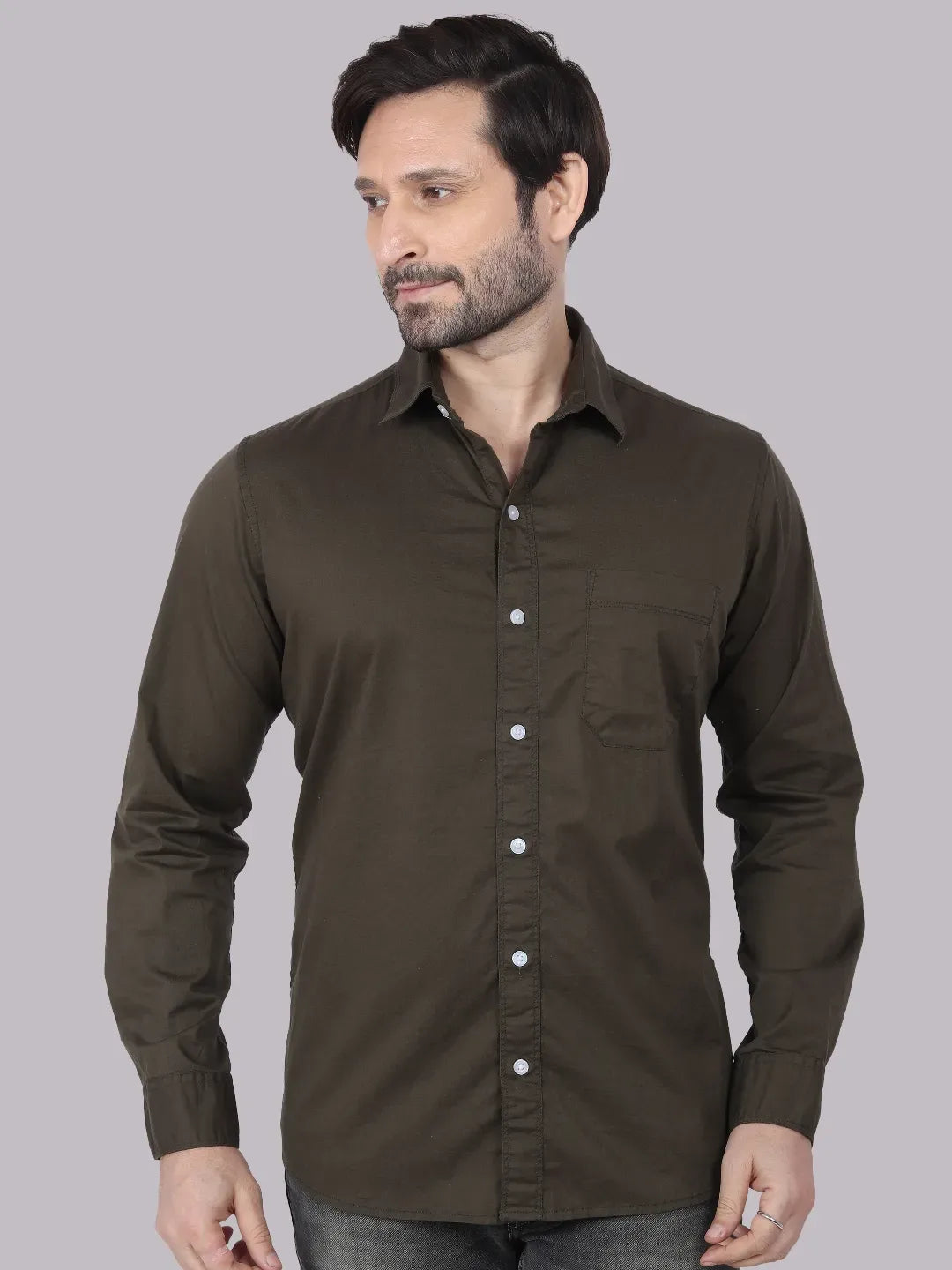 Olive Plain Shirt