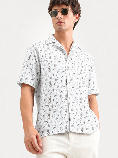 Brown Printed Shirt