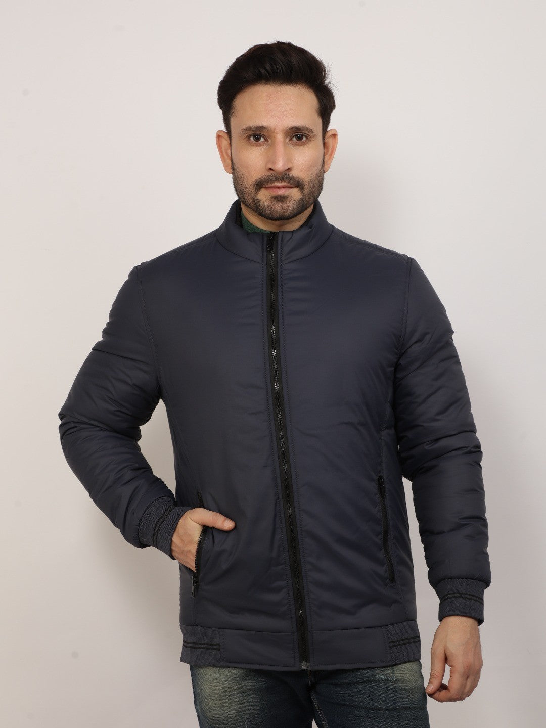 Graphite Solid Full Zip Jacket