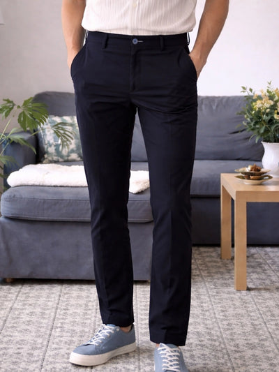 Navy Narrow Fit Chino Pants