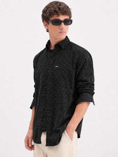 Black Printed Shirt