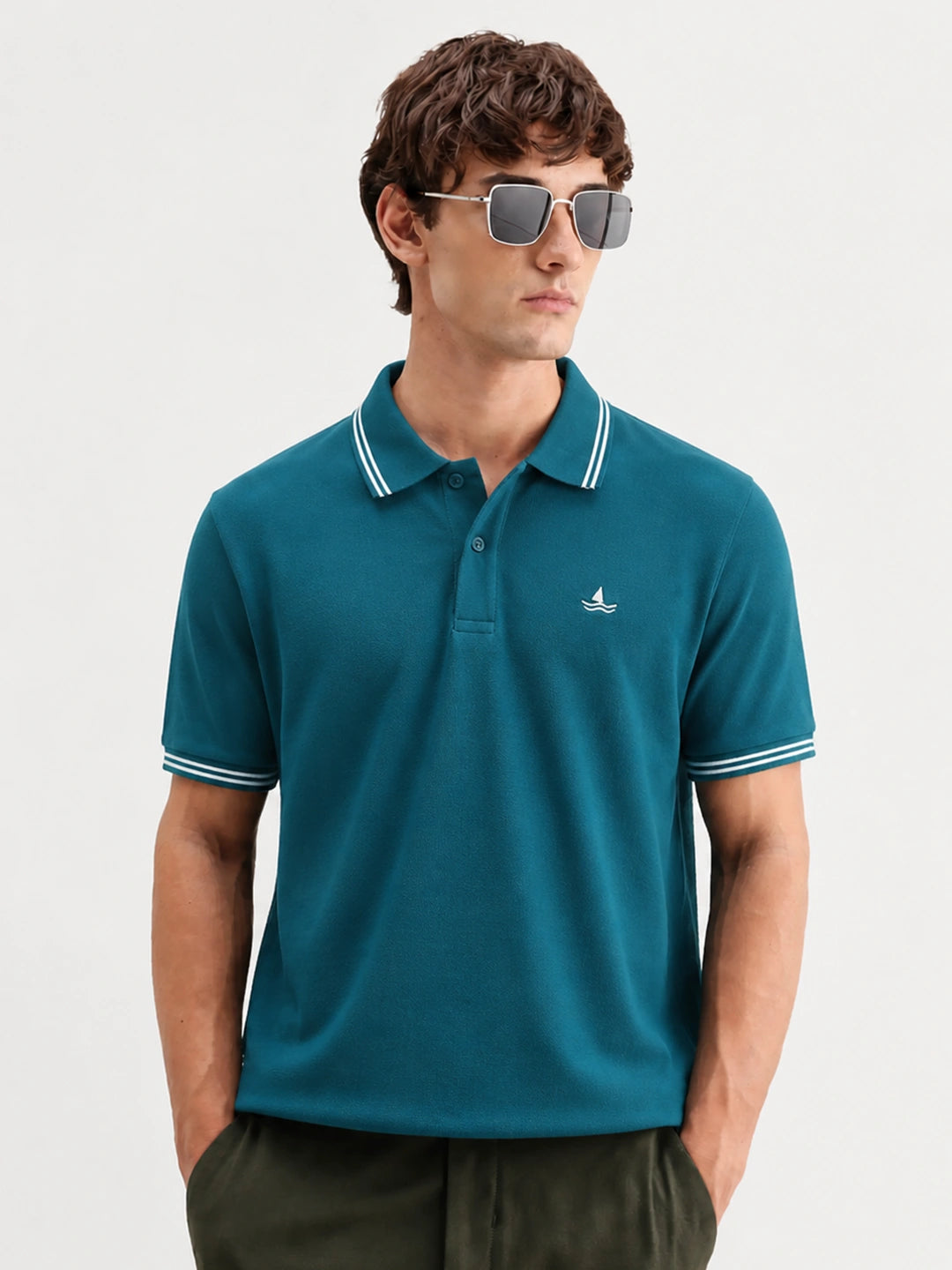 Emerald Selfmade Solid Polo T-Shirt