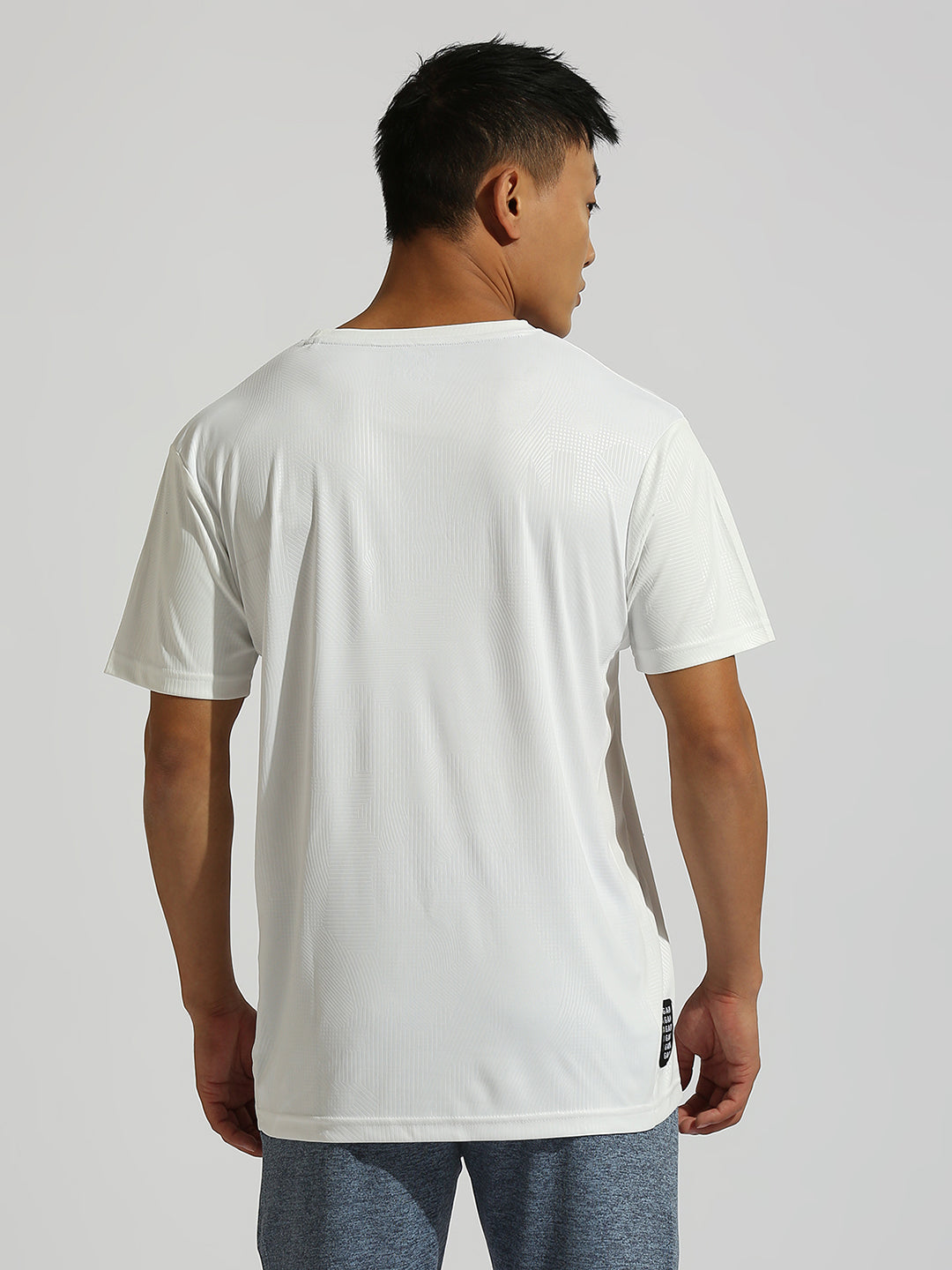 White Solid Regular Fit Half Sleeve T-Shirt