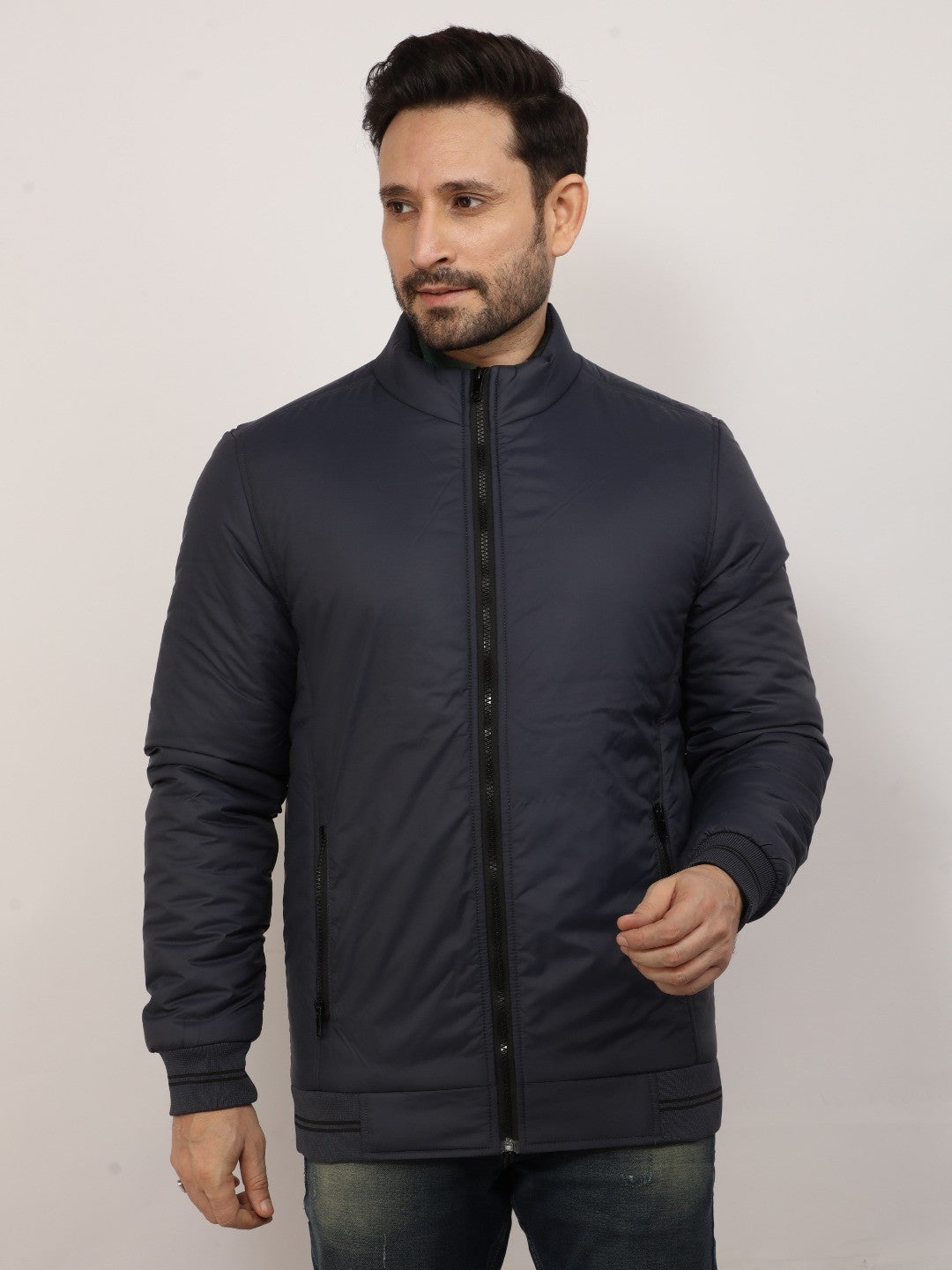 Graphite Solid Full Zip Jacket