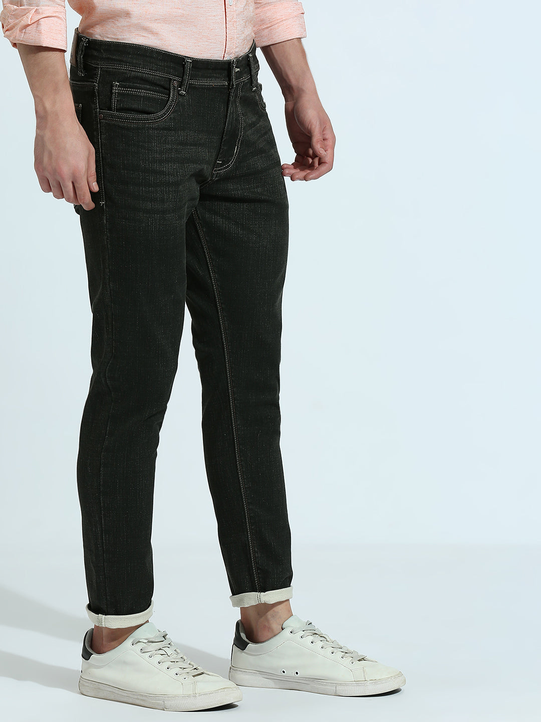 Olive Ankle Fit Jeans