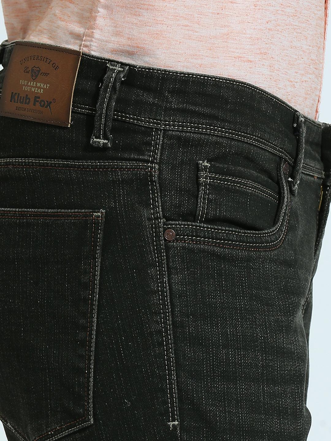 Phantom Black Stretchable Ankle Fit Jeans