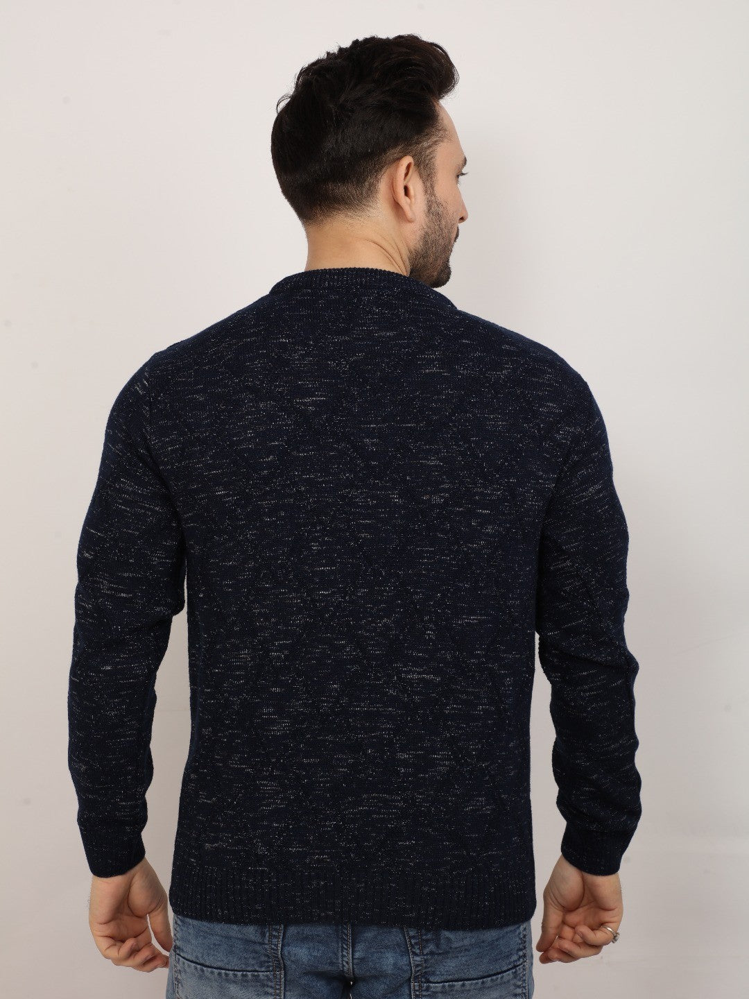 Dk.Navy Jacquard Sweater