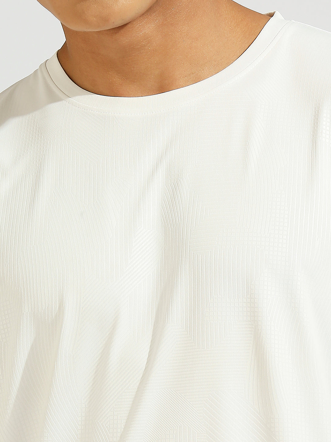 White Solid Regular Fit Half Sleeve T-Shirt