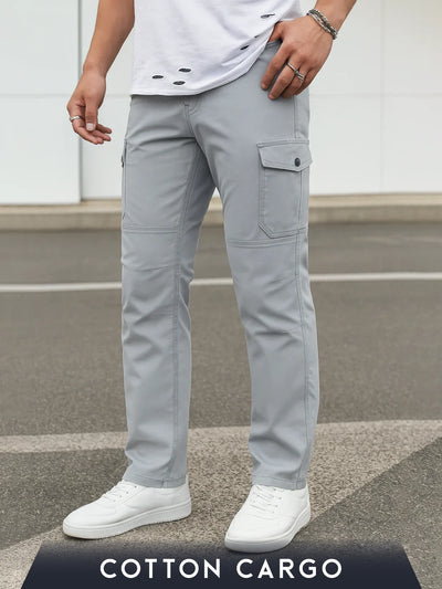 6 Pocket Light Gray Cargo Pant