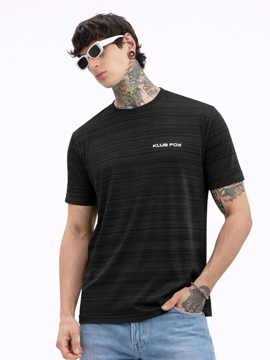 Stripe Code Black T-Shirt