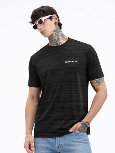 Stripe Code Black T-Shirt
