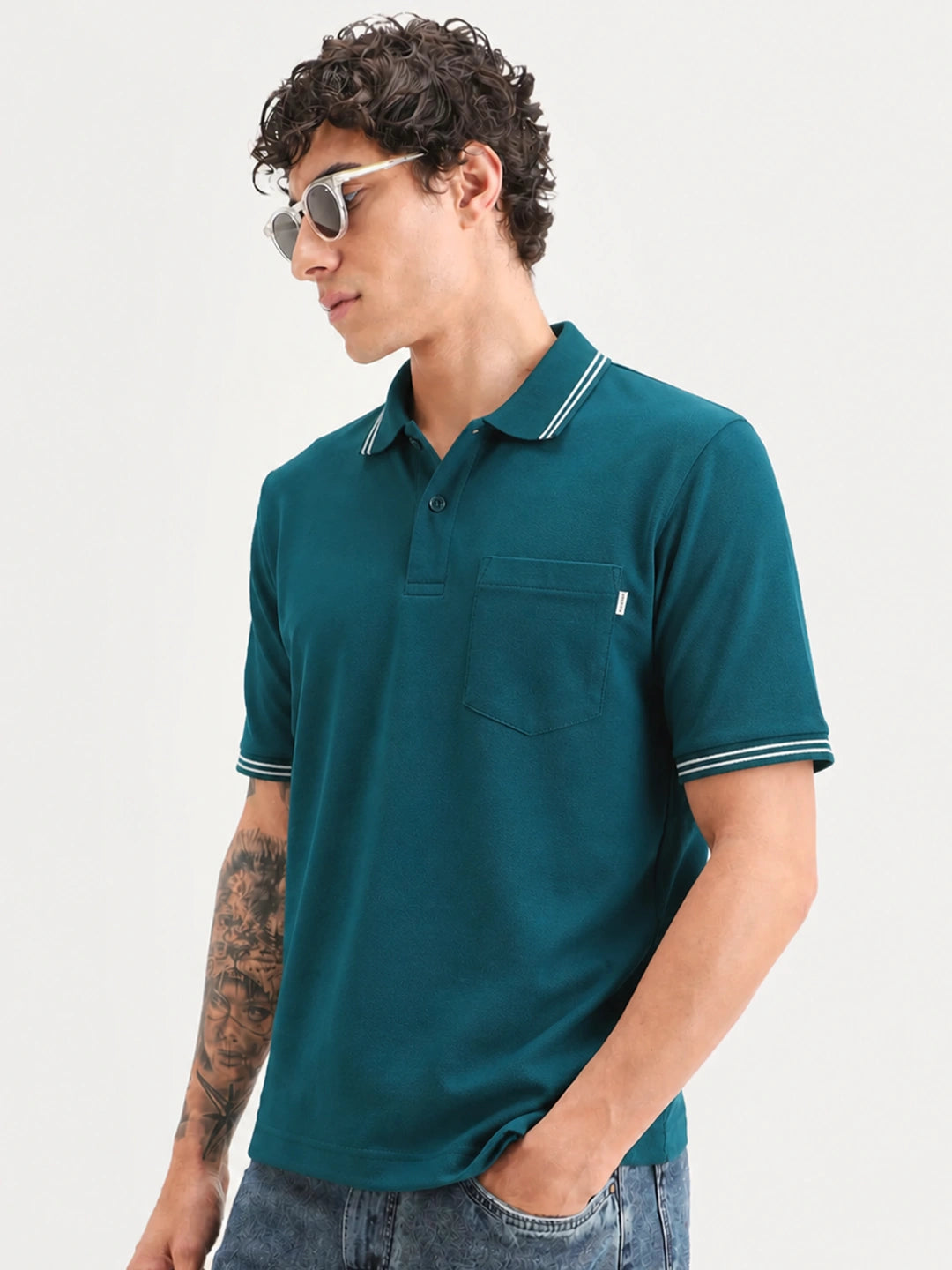 Emerald Pocket Polo T-Shirt