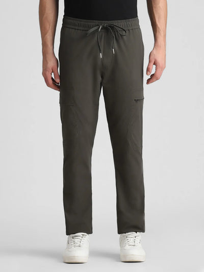 Dark Green Solid Jogger