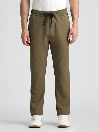Olive Side Striped Joggers