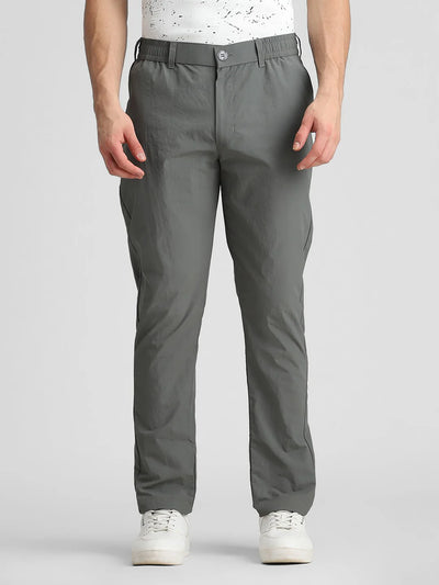 Grey Solid Joggers