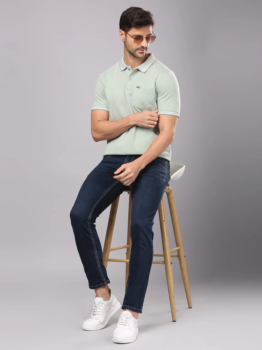 Pista Solid Polo Regular H/S T-Shirt